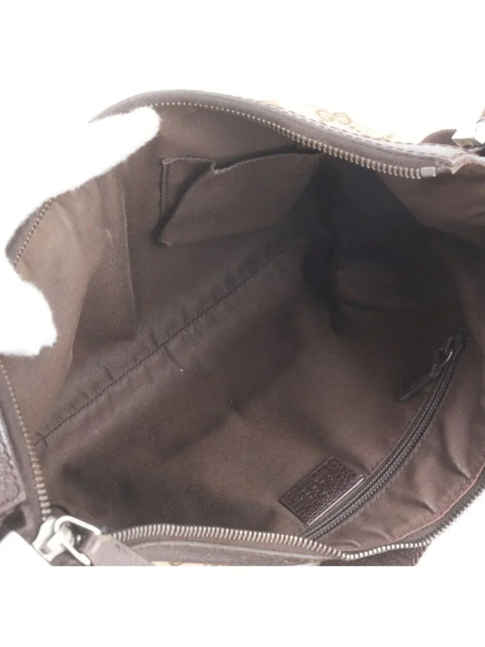 Gucci GG Canvas Leather Shoulder Bag Crossbody Messenger